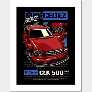 Mercedes-Benz CLK 500 AMG Posters and Art